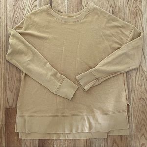 Large Time And Tru Mustard Yellow Crewneck Sweatshirt